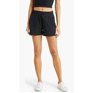 NWT Beyond Yoga Women's Spacedye Trek High Waisted Short Darkest Night Gray Sz S